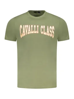 "Cavalli Class T-Shirt: Stilvolles Logo-Design, Rundhals"