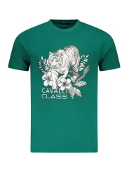 "Cavalli Class T-Shirts im Sale | Cavalli Kurzarm TShirt Rundhals mit Logo Druck online kaufen"|Planet-Deluxe