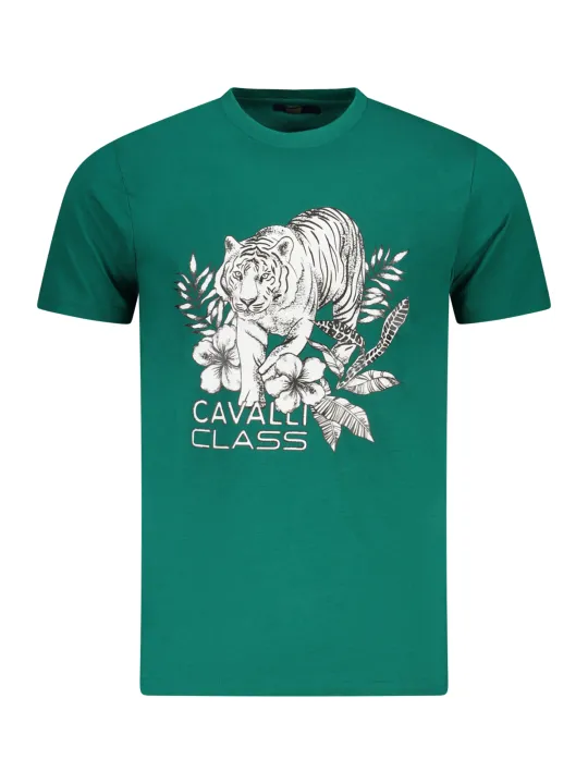"Cavalli Class T-Shirts im Sale | Cavalli Kurzarm TShirt Rundhals mit Logo Druck online kaufen"|Planet-Deluxe