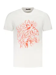 "Cavalli Class T-Shirts im Sale | Cavalli Class Kurzarmshirt mit Rundhals und Logo Druck online kaufen"|Planet-Deluxe