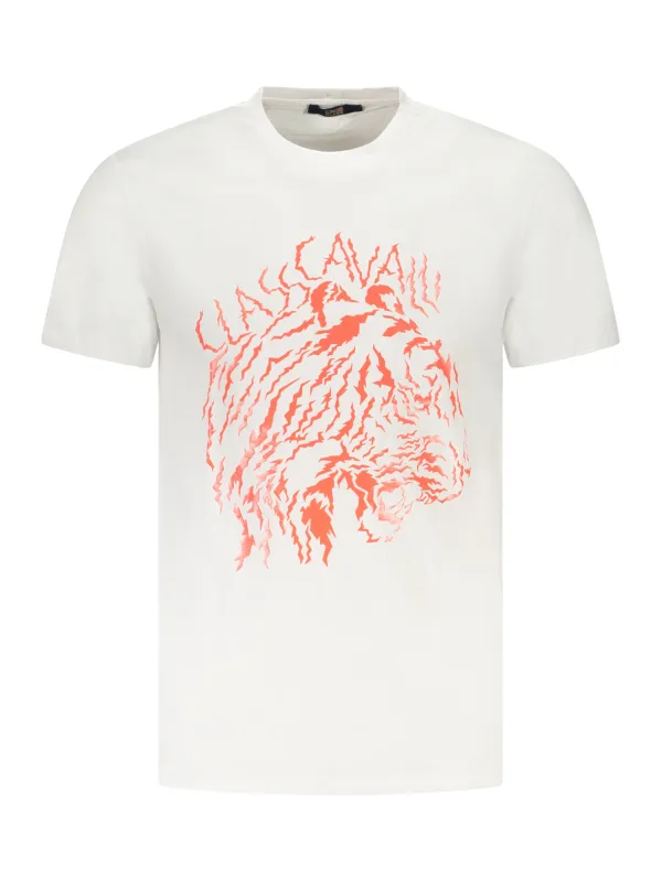 "Cavalli Class T-Shirts im Sale | Cavalli Class Kurzarmshirt mit Rundhals und Logo Druck online kaufen"|Planet-Deluxe