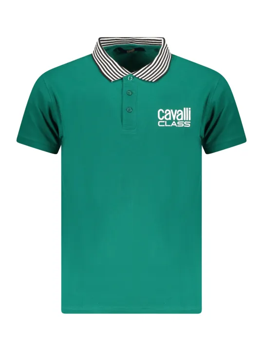 "Cavalli Class Poloshirts im Sale | Cavalli Class Logo Kontrast Polohemd TXT64EKB002 online kaufen"|Planet-Deluxe