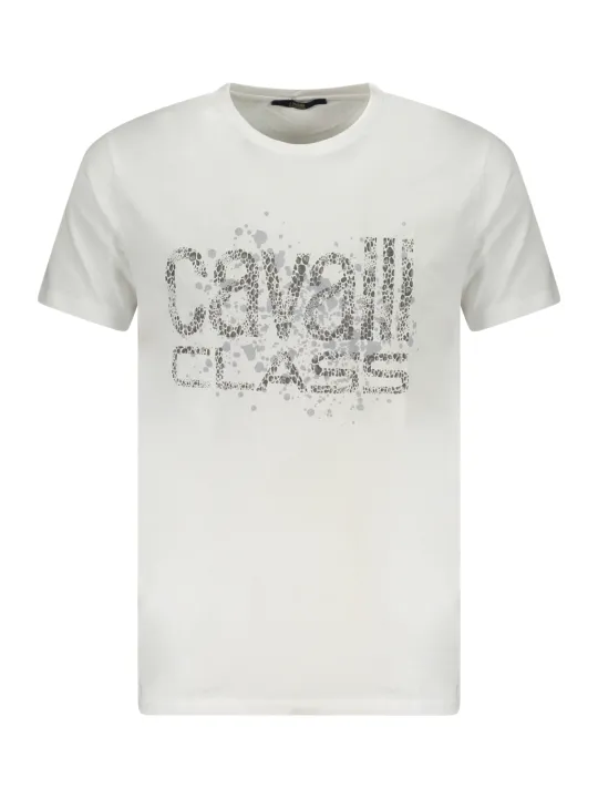"Cavalli Class T-Shirts im Sale | Cavalli Class Logo TShirt Rundhals Kurzarm Druck online kaufen"|Planet-Deluxe