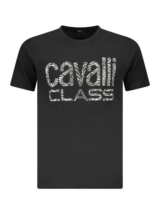 "Cavalli Class T-Shirts im Sale | Cavalli Class Kurzarmshirt Rundhals Logo Druck online kaufen"|Planet-Deluxe