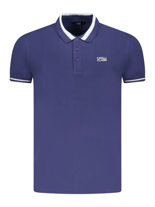 "Cavalli Class Poloshirts im Sale | Poloshirt mit Kontrastdetails und Logo von Cavalli Class online kaufen"|Planet-Deluxe