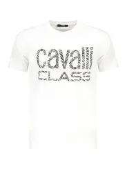 "Cavalli Class T-Shirts im Sale | Cavalli Class Logo TShirt Rundhals Druck Weiß online kaufen"|Planet-Deluxe