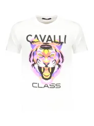 "Cavalli Class T-Shirts im Sale | Cavalli Class Logo TShirt Rundhals Kurzarm Druck online kaufen"|Planet-Deluxe