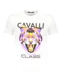 "Cavalli Class T-Shirts im Sale | Cavalli Class Logo TShirt Rundhals Kurzarm Druck online kaufen"|Planet-Deluxe