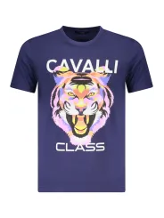 "Cavalli Class T-Shirts im Sale | Cavalli Class Kurzarmshirt mit Logodruck und Rundhals online kaufen"|Planet-Deluxe