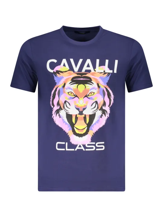 "Cavalli Class T-Shirts im Sale | Cavalli Class Kurzarmshirt mit Logodruck und Rundhals online kaufen"|Planet-Deluxe