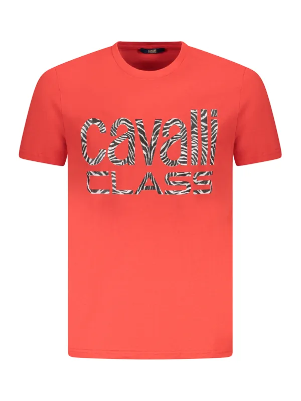 "Cavalli Class T-Shirts im Sale | Cavalli Class Logo Kurzarmshirt Rundhals Druck TXT61DJD060RO02000 online kaufen"|Planet-Deluxe
