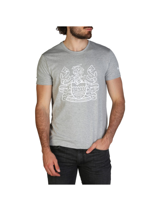 Graue T-Shirt mit Schädelmotiv