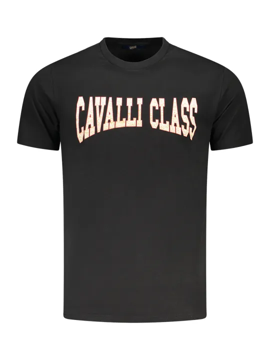"Cavalli Class T-Shirts im Sale | Cavalli Class Logo Kurzarmshirt Rundhals Druck online kaufen"|Planet-Deluxe