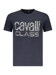 "Cavalli Class T-Shirts im Sale | Rundhals T-Shirt mit Logo Cavalli Class TXT61DJD060 BL04502 online kaufen"|Planet-Deluxe