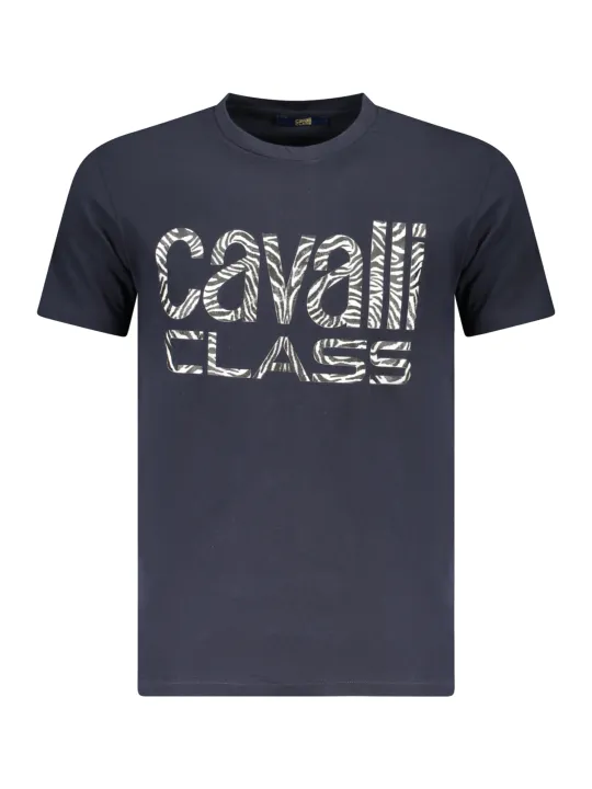 "Cavalli Class T-Shirts im Sale | Rundhals T-Shirt mit Logo Cavalli Class TXT61DJD060 BL04502 online kaufen"|Planet-Deluxe
