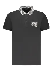 "Cavalli Class Poloshirts im Sale | Poloshirt mit Kontrastdetails und Logo von Cavalli Class online kaufen"|Planet-Deluxe