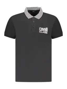 Cavalli Class Poloshirt: Kontrastdetails & Logo-Design
