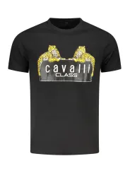 "Cavalli Class T-Shirts im Sale | Cavalli Class Kurzarm Rundhals Logo TShirt Druck online kaufen"|Planet-Deluxe