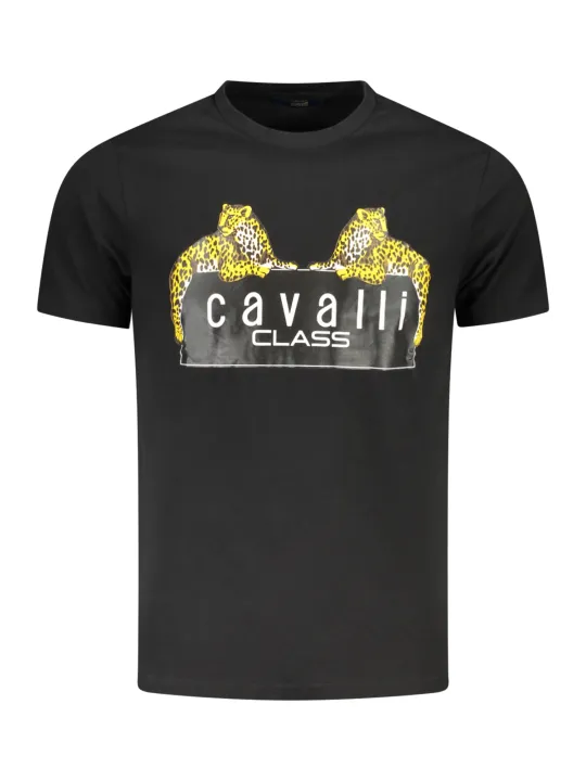 "Cavalli Class T-Shirts im Sale | Cavalli Class Kurzarm Rundhals Logo TShirt Druck online kaufen"|Planet-Deluxe