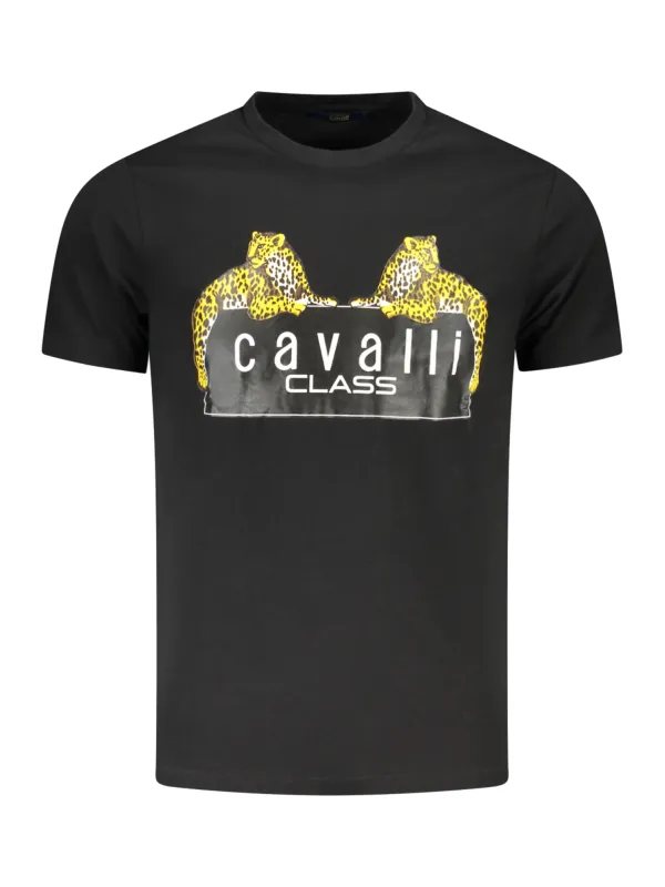 "Cavalli Class T-Shirts im Sale | Cavalli Class Kurzarm Rundhals Logo TShirt Druck online kaufen"|Planet-Deluxe