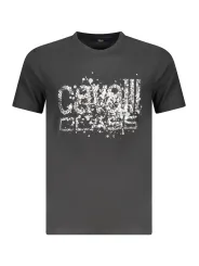 "Cavalli Class T-Shirts im Sale | Cavalli Class Logo Kurzarmshirt Rundhals Druck online kaufen"|Planet-Deluxe