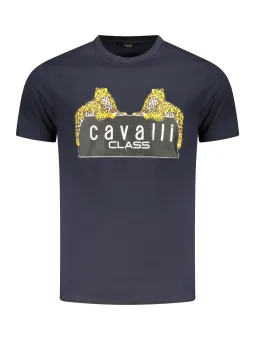 "Cavalli Class Logo T-Shirt – Rundhals, Kurzarm, Stilvoll"