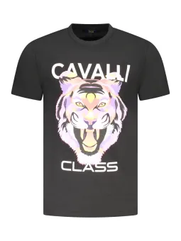 Cavalli Class Logo T-Shirt - Rundhals, Kurzarm, Stilvoll