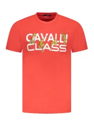 "Cavalli Class T-Shirts im Sale | Cavalli Kurzarmshirt Rundhals Logo Druck Herren T-Shirt TXT60MJD060_RO02000 online kaufen"|Planet-Deluxe