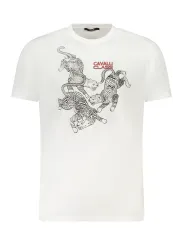 "Cavalli Class T-Shirts im Sale | Cavalli Class Logo TShirt Kurzarm Rundhals Druck online kaufen"|Planet-Deluxe