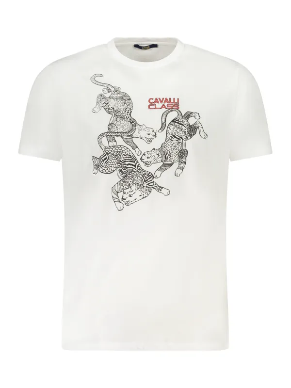 "Cavalli Class T-Shirts im Sale | Cavalli Class Logo TShirt Kurzarm Rundhals Druck online kaufen"|Planet-Deluxe