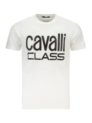 "Cavalli Class T-Shirts im Sale | Cavalli Class Rundhals Kurzarmshirt mit Logo Druck online kaufen"|Planet-Deluxe