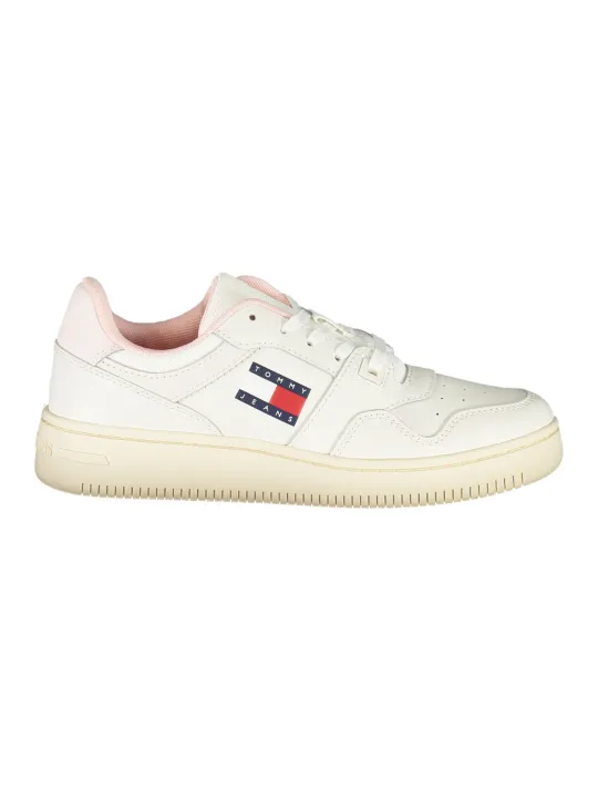 "Pinke Kontrast-Sneakers mit herausnehmbarem Fußbett"