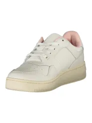 "Pinke Kontrast-Sneakers mit herausnehmbarem Fußbett"
