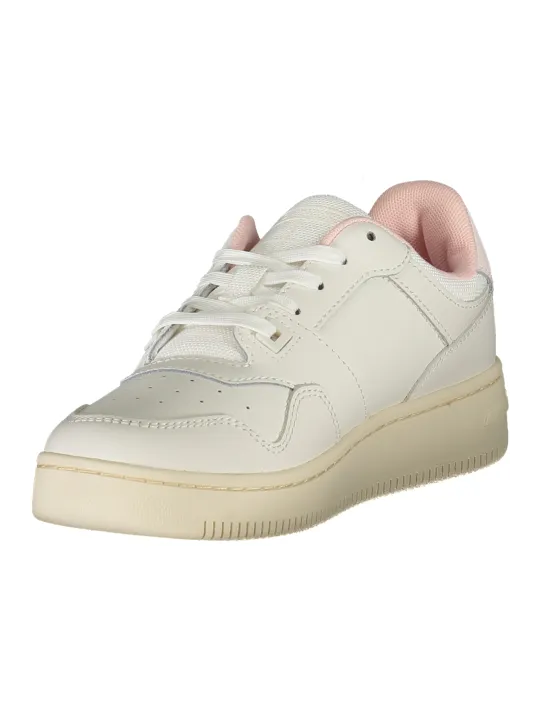 "Pinke Kontrast-Sneakers mit herausnehmbarem Fußbett"