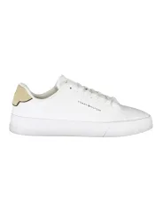 "Tommy Hilfiger Sneakers im Sale | Kontrast-Sneaker Beige mit Logo und Wechselfußbett online kaufen"|Planet-Deluxe