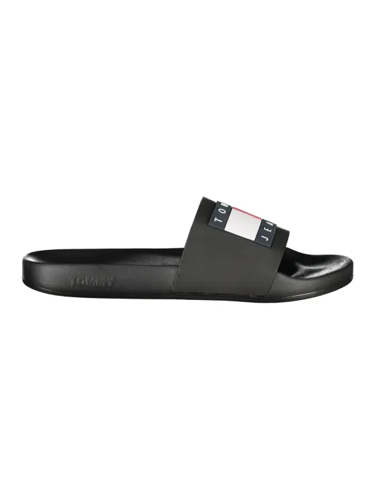 "Tommy Hilfiger Pantoletten im Sale | TOMMY HILFIGER HERREN SLIPPER SCHUHE SCHWARZ online kaufen"|Planet-Deluxe