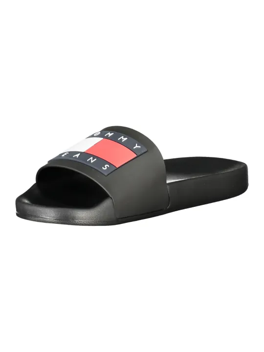 "Tommy Hilfiger Pantoletten im Sale | TOMMY HILFIGER HERREN SLIPPER SCHUHE SCHWARZ online kaufen"|Planet-Deluxe