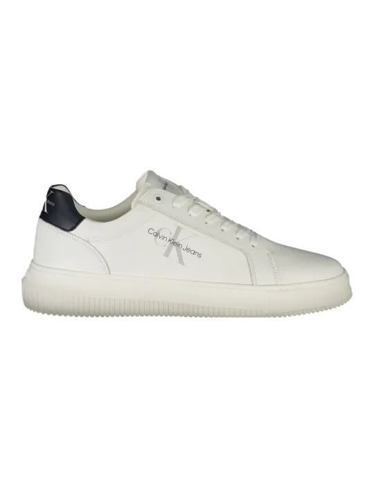 Calvin Klein Schwarze Kontrast-Sneakers mit Logo