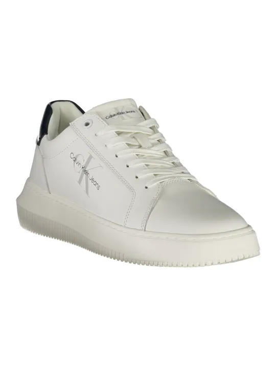 Calvin Klein Schwarze Kontrast-Sneakers mit Logo