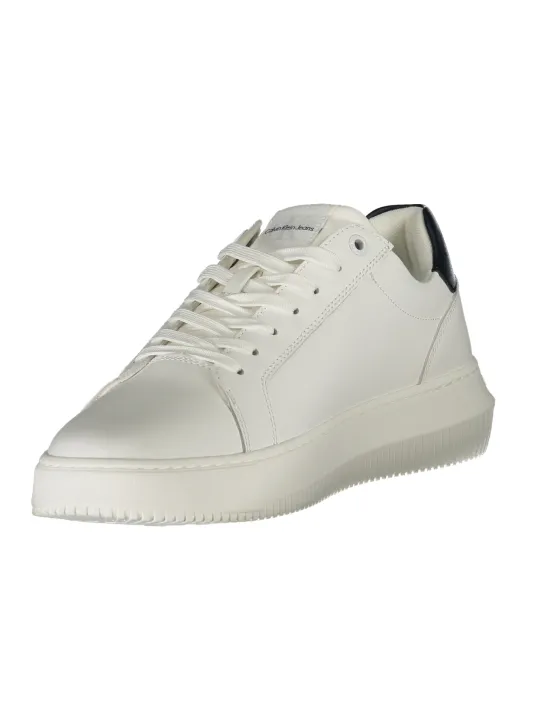 Calvin Klein Schwarze Kontrast-Sneakers mit Logo