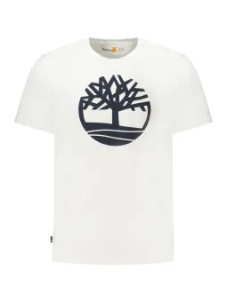 "Timberland Logo T-Shirt: Kurzarm, Normale Passform, Rundhals"