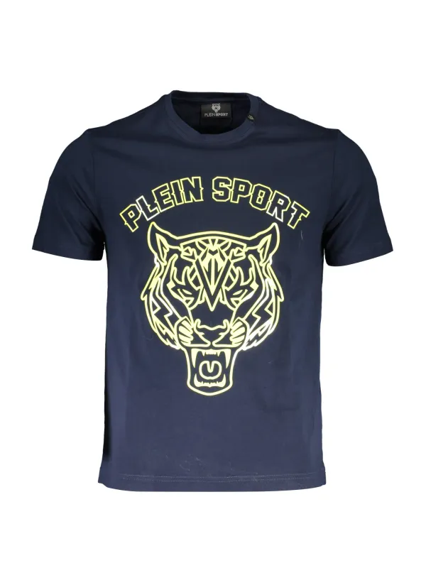 "Plein Sport T-Shirts im Sale | Navy Logo TShirt Kurzarm Rundhals Plein Sport online kaufen"|Planet-Deluxe