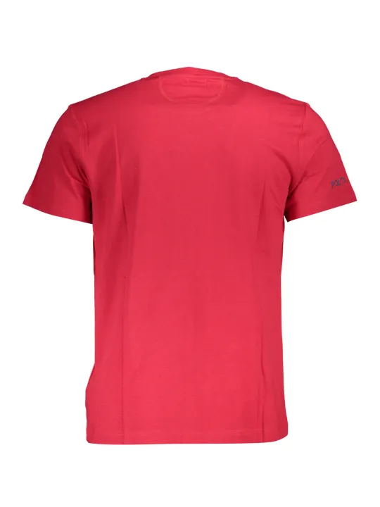 "LA MARTINA T-Shirts im Sale | LaMartina Rotes Kurzarm TShirt Normale Passform Logo online kaufen"|Planet-Deluxe