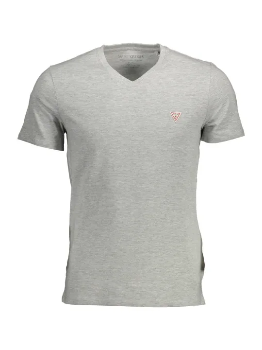 "GUESS JEANS T-Shirts im Sale | V-Ausschnitt Slim Fit T-Shirt mit Logo aus Bio-Baumwolle online kaufen"|Planet-Deluxe
