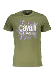 "Cavalli Class T-Shirts im Sale | Cavalli Class QXT61UJD060_64A694C_VERDE04050 Grün online kaufen"|Planet-Deluxe