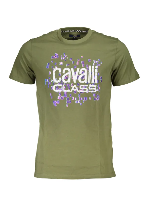 "Cavalli Class T-Shirts im Sale | Cavalli Class QXT61UJD060_64A694C_VERDE04050 Grün online kaufen"|Planet-Deluxe