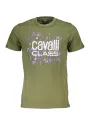 "Cavalli Class T-Shirts im Sale | Cavalli Class QXT61UJD060_64A694C_VERDE04050 Grün online kaufen"|Planet-Deluxe