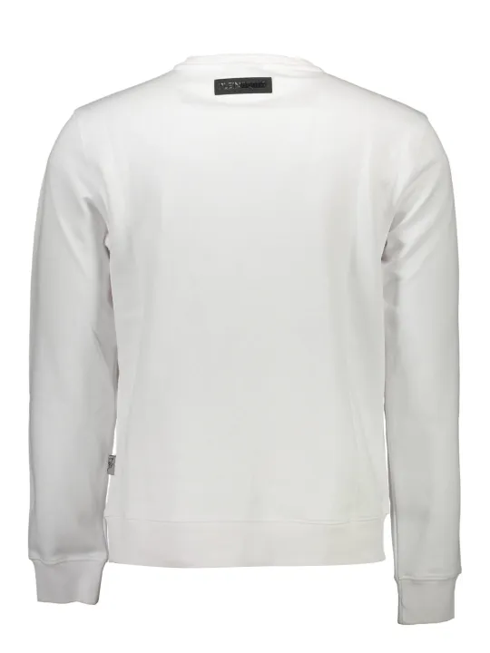 "Plein Sport Startseite im Sale | PLEIN SPORT HERREN-SWEATSHIRT MIT ZIP WEISS online kaufen"|Planet-Deluxe