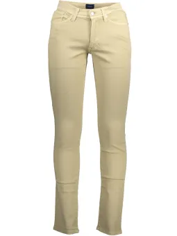 GANT Bio-Baumwolle Extra Slim Hose Beige – 5 Taschen