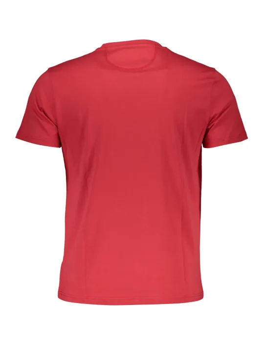 "LA MARTINA T-Shirts im Sale | La Martina Rotes Logo T-Shirt Kurzarm Rundhals online kaufen"|Planet-Deluxe